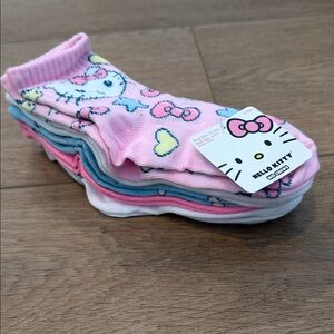 Hello Kitty Kids One Piece Socks - Pink, Blue, White